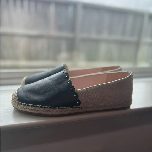 Kate Spade women’s Gardenia Espadrilles Natural + Black - Picture 8 of 9